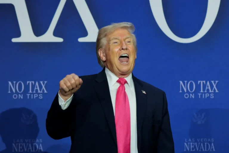 Trump credits the $1.4 billion increase in cryptocurrency to the record highs in the stock market.