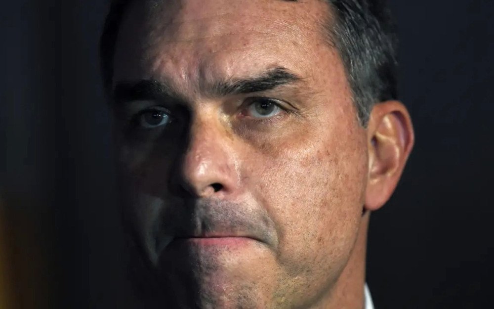 O senador Flávio Bolsonaro (Vitor Souza/AFP)